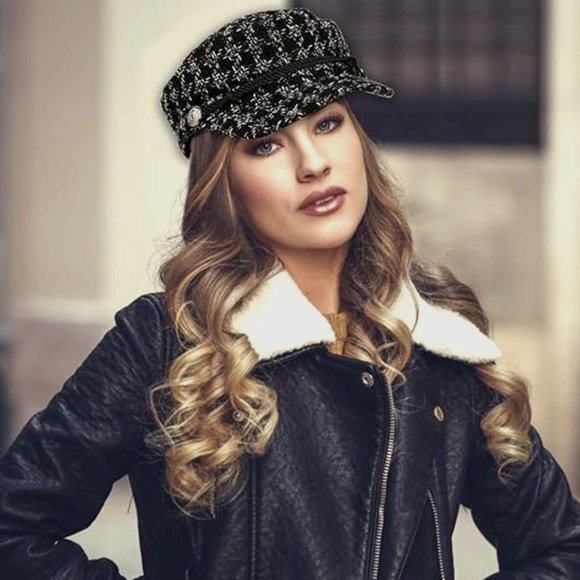 @_theboutique_ Accessories - Houndstooth Baker Boy  | Fisherman’s Hat